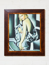 Load image into Gallery viewer, Art Deco Woman Draped Painting