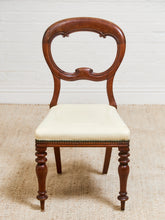 Load image into Gallery viewer, 1940’s Carved Sweetheart Chairs Set of 6