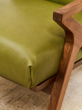 Load image into Gallery viewer, Zayden Lounge Chair in Green Leather