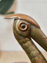 Load image into Gallery viewer, Sergio Bustamante Large Vintage Brass Crane