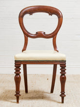 Load image into Gallery viewer, 1940’s Carved Sweetheart Chairs Set of 6