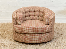 Load image into Gallery viewer, Houndstooth Amber Vintage Swivel Chair