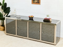 Load image into Gallery viewer, Angolo Metal Arte in Italy, 1960s Chrome and Mirror Glass Sideboard