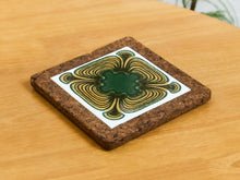 Load image into Gallery viewer, Mid century Cork and Tile Trivet