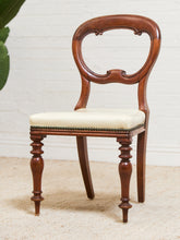 Load image into Gallery viewer, 1940’s Carved Sweetheart Chairs Set of 6