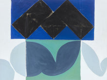 Load image into Gallery viewer, Large Balanced Forms Vintage Mid Century Painting
