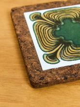 Load image into Gallery viewer, Mid century Cork and Tile Trivet