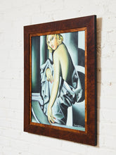 Load image into Gallery viewer, Art Deco Woman Draped Painting