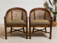 Load image into Gallery viewer, 1970’s Wicker Back Barrel Chair