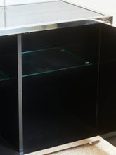 Load image into Gallery viewer, Angolo Metal Arte in Italy, 1960s Chrome and Mirror Glass Sideboard