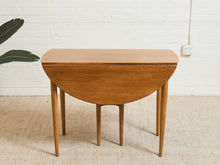 Load image into Gallery viewer, Vintage Mid Century Oblong Dining Table with Drop Leaf