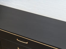 Load image into Gallery viewer, Black and Blonde Mid Century Dresser