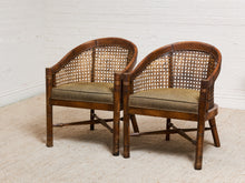 Load image into Gallery viewer, 1970’s Wicker Back Barrel Chair
