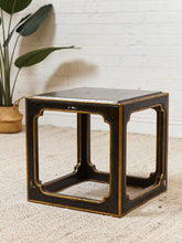 Load image into Gallery viewer, Wood Hollywood Regency Vintage End Table