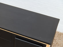 Load image into Gallery viewer, Black and Blonde Mid Century Dresser