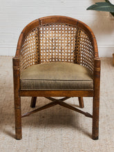 Load image into Gallery viewer, 1970’s Wicker Back Barrel Chair