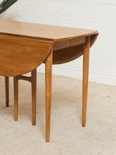 Load image into Gallery viewer, Vintage Mid Century Oblong Dining Table with Drop Leaf