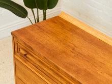 Load image into Gallery viewer, 1960s Broyhill Sculptra Mid Century Walnut 6 Drawer Lowboy Dresser