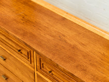 Load image into Gallery viewer, 1960s Broyhill Sculptra Mid Century Walnut 6 Drawer Lowboy Dresser