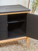 Load image into Gallery viewer, Black and Blonde Mid Century Dresser