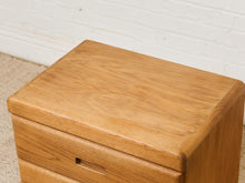 Load image into Gallery viewer, 2 Drawer Boho Oak Nightstand