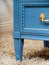Load image into Gallery viewer, Château Sky Blue Hollywood Regency Dresser