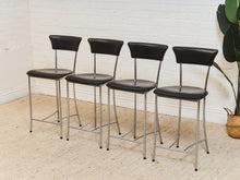 Load image into Gallery viewer, 4 Arper Italy Leather Counter Stools