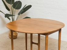 Load image into Gallery viewer, Vintage Mid Century Oblong Dining Table with Drop Leaf