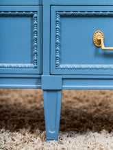 Load image into Gallery viewer, Château Sky Blue Hollywood Regency Dresser