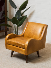 Load image into Gallery viewer, Wellington Chair in Echo Lager Leather