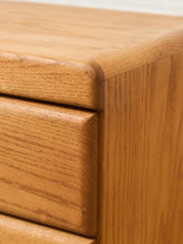 Load image into Gallery viewer, 2 Drawer Boho Oak Nightstand