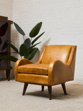 Load image into Gallery viewer, Wellington Chair in Echo Lager Leather
