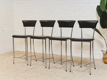 Load image into Gallery viewer, 4 Arper Italy Leather Counter Stools