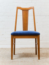 Load image into Gallery viewer, Blue Vintage Mid Century Dining Chairs