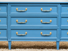 Load image into Gallery viewer, Château Sky Blue Hollywood Regency Dresser