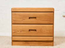 Load image into Gallery viewer, 2 Drawer Boho Oak Nightstand