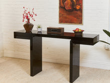 Load image into Gallery viewer, Black Lacquered Entry Table
