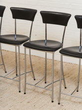 Load image into Gallery viewer, 4 Arper Italy Leather Counter Stools