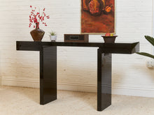 Load image into Gallery viewer, Black Lacquered Entry Table