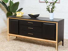 Load image into Gallery viewer, Black and Blonde Mid Century Dresser