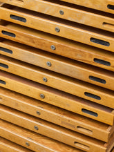 Load image into Gallery viewer, Vintage Distressed Industrial Wood Primitive School House Artist Flat Files Cabinet #4