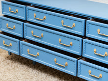 Load image into Gallery viewer, Château Sky Blue Hollywood Regency Dresser