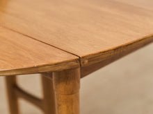 Load image into Gallery viewer, Vintage Mid Century Oblong Dining Table with Drop Leaf