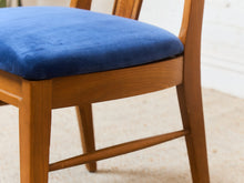 Load image into Gallery viewer, Blue Vintage Mid Century Dining Chairs