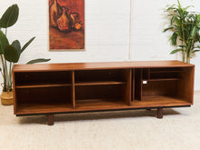 Load image into Gallery viewer, Walnut 1960’s Multi Media LP Storage Cabinet