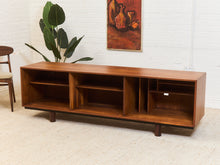 Load image into Gallery viewer, Walnut 1960’s Multi Media LP Storage Cabinet