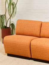 Load image into Gallery viewer, Tappo Modular Sofa by John Mascheroni for Vecta in Orange Tweed