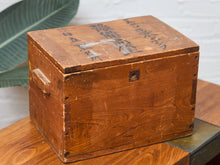 Load image into Gallery viewer, Vintage Primitive Distressed Japanese Calligraphy Storage Chest