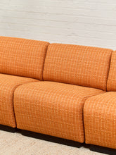 Load image into Gallery viewer, Tappo Modular Sofa by John Mascheroni for Vecta in Orange Tweed