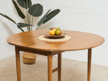Load image into Gallery viewer, Vintage Mid Century Oblong Dining Table with Drop Leaf